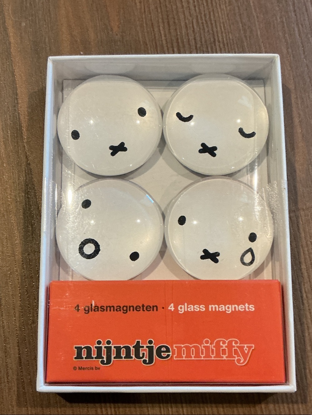 Nijntje x Miffy White Glass Magnet Set — 4-Pack